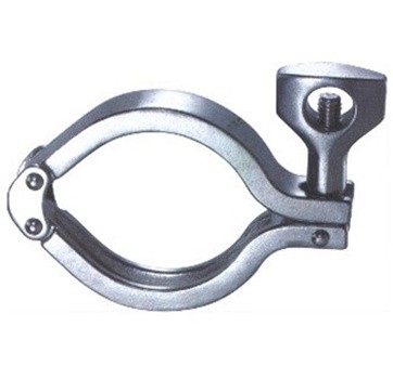 Stainless Steel Sanitary Pipe Fittings Double Pin Clamp (13MHHM-DP)