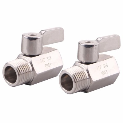 NPT Female X Male Pn63 304 316 Stainless Steel Mini Ball Valve