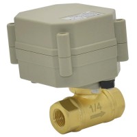 1/4′′ 2 Way Brass Bsp/NPT Electric Automatic Open/Close Mini Ball Valve